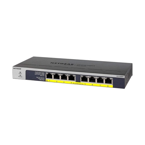 Netgear GS108PP 8 +4 PoE Port Pro Safe Gigabit PoE Unmanaged Desktop Switch — image 2 of 3