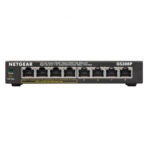 Netgear GS308P 8-Port Gigabit Ethernet Unmanaged Switch with 4-Port PoE — image 3 of 5
