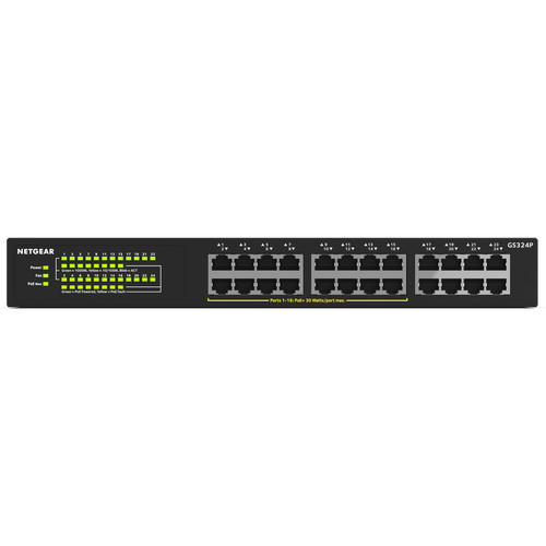 NETGEAR GS324P 24-Port Gigabit PoE Unmanaged Switch