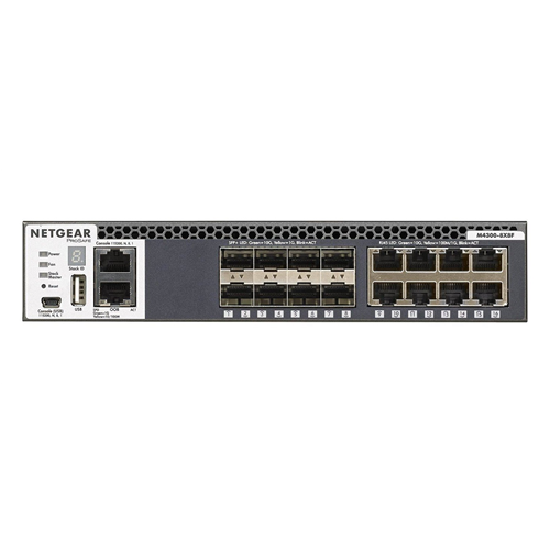 Netgear XSM4316S 8 Port Pro Safe 10G Fiber & 8-Port 10G Ethernet L3 Stackable Managed Switch — image 2 of 2