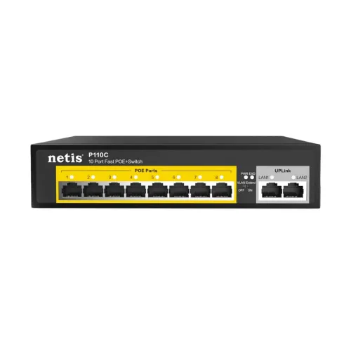 Netis P110C 10-Port Unmanaged POE Switch — image 2 of 3