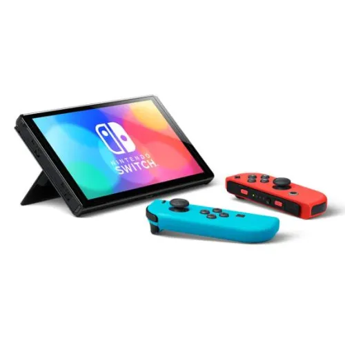 Nintendo Switch OLED Model Neon Blue/Neon Red set Gaming Console — image 2 of 2