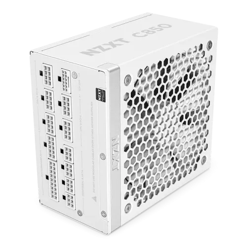 NZXT C850 Gold ATX 3.1 850 Watt 80 Plus Gold Full Modular Power Supply White (UK)