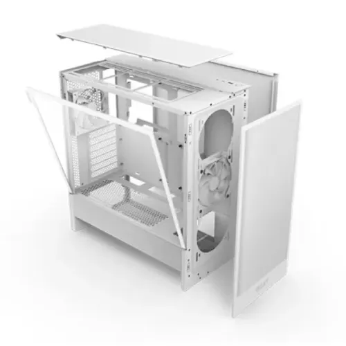 NZXT H5 Flow 2024 Compact Mid-tower Airflow Casing White — image 2 of 4