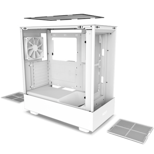 NZXT H5 Flow Compact Mid-tower Airflow Casing White — image 5 of 6