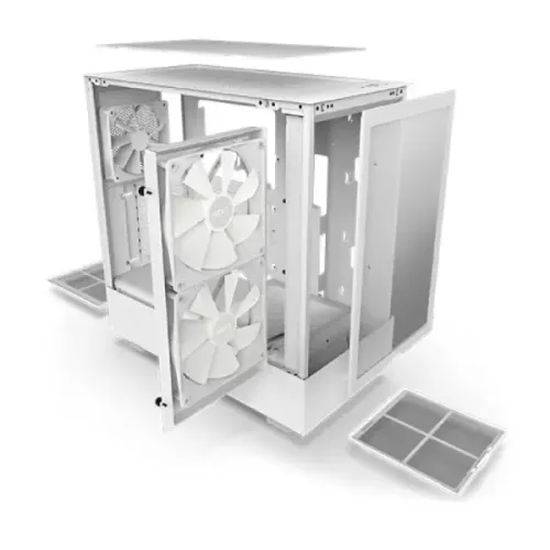 NZXT H5 Flow RGB 2023 Compact Mid-tower Airflow Casing White — image 4 of 5