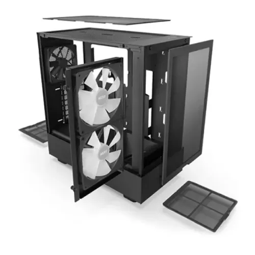 NZXT H5 Flow RGB 2023 Compact Mid-tower Airflow Casing — image 4 of 5