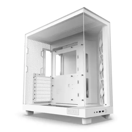 NZXT H6 Flow 2023 Compact Dual-Chamber Mid-tower Airflow Casing White — image 2 of 6