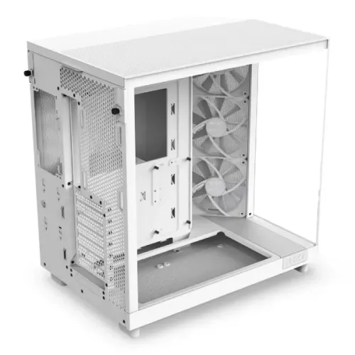 NZXT H6 Flow 2023 Compact Dual-Chamber Mid-tower Airflow Casing White — image 4 of 6