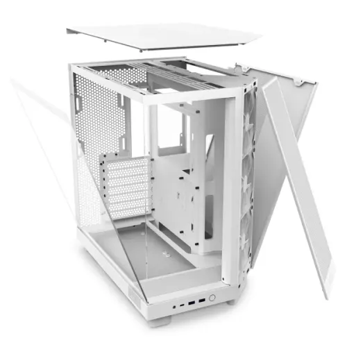 NZXT H6 Flow 2023 Compact Dual-Chamber Mid-tower Airflow Casing White — image 6 of 6