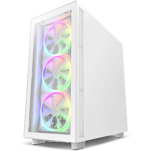 NZXT H7 Elite Premium Mid-Tower Casing White — image 2 of 5