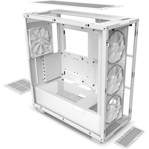 NZXT H7 Elite Premium Mid-Tower Casing White — image 4 of 5