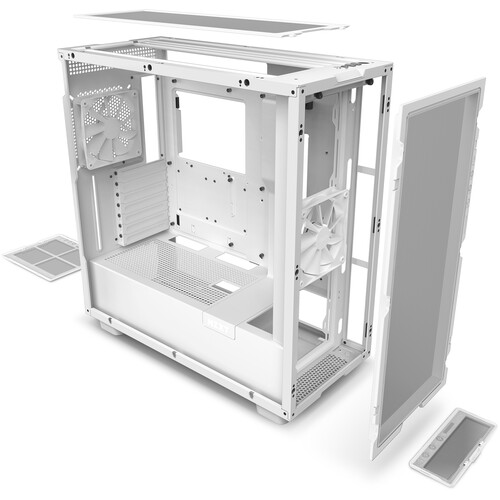 NZXT H7 Flow ATX Mid-Tower Airflow Casing White — image 4 of 5