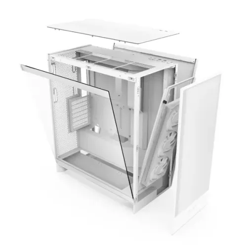 NZXT H7 Flow RGB 2024 Mid-Tower ATX Airflow Casing With 360 RGB Fan White — image 6 of 6