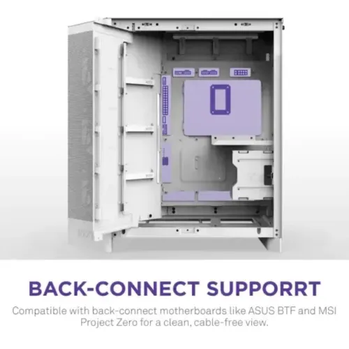 NZXT H9 Flow Dual-Chamber Mid-Tower Airflow Casing White (2025) — image 2 of 3