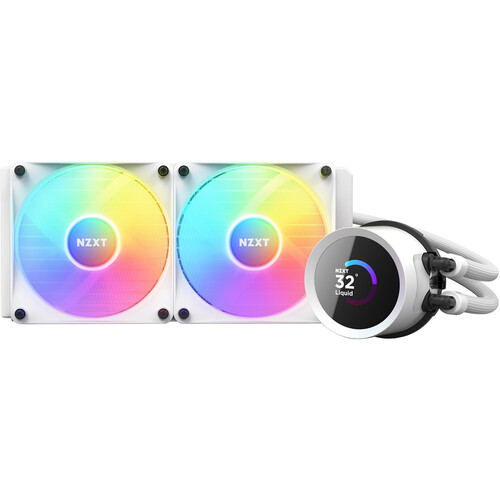 NZXT Kraken 240 RGB 240mm AIO Liquid CPU Cooler White with LCD Display — image 2 of 3