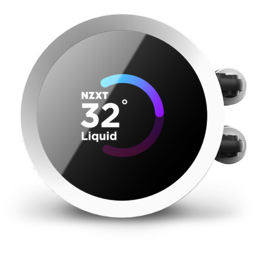 NZXT Kraken 240 RGB 240mm AIO Liquid CPU Cooler White with LCD Display — image 3 of 3