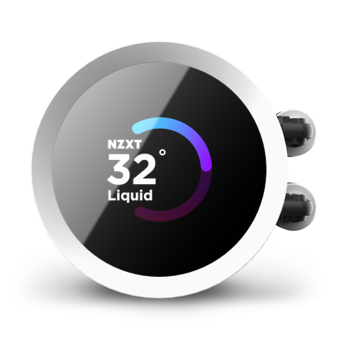 NZXT Kraken 360 RGB 360mm AIO Liquid CPU Cooler White with LCD Display — image 3 of 4