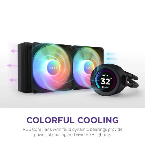 NZXT Kraken Elite 240 RGB 240mm AIO Liquid CPU Cooler with LCD Display — image 2 of 4