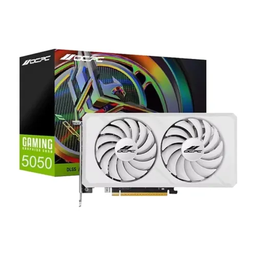 OCPC GeForce RTX 5050 8GB GDDR6 XE Dual Fan White Graphics Card
