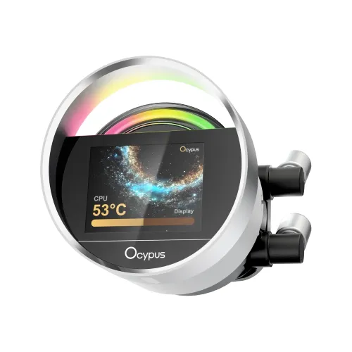 Ocypus Sigma L24 WH ARGB 240mm AIO Liquid CPU Cooler With Display — image 2 of 4
