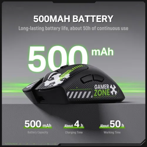 Onikuma DM01 Tri-Mode Wireless Gaming Mouse With Sticker — image 6 of 7