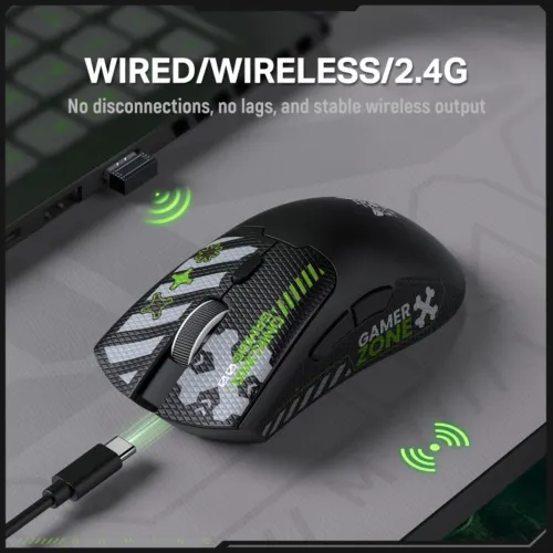Onikuma DM01 Tri-Mode Wireless Gaming Mouse With Sticker — image 7 of 7