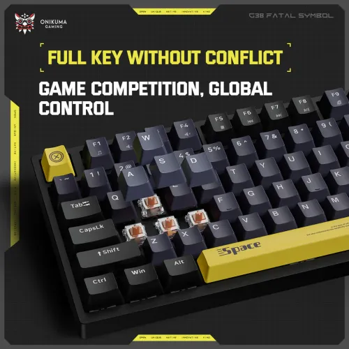 Onikuma G38 RGB Three-Color Gaming Mechanical Keyboard — image 3 of 3
