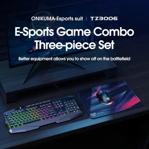 Onikuma TZ3006 3 in 1 Gaming Combo — image 2 of 4