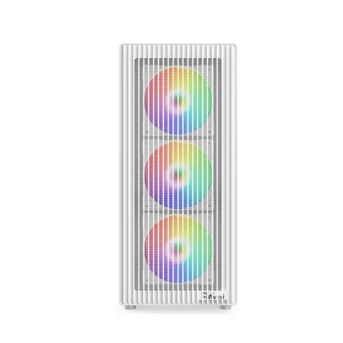 PC Power Air X Mesh WH mATX Mid Tower Gaming Casing — image 3 of 3