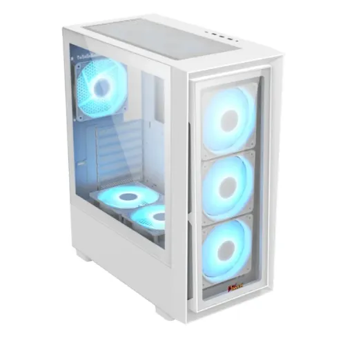 PC Power Crystal Glass V3 WH ATX Desktop Gaming Casing — image 2 of 3
