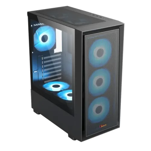 PC Power Crystal Mesh V3 BK ATX Desktop Gaming Casing — image 2 of 3