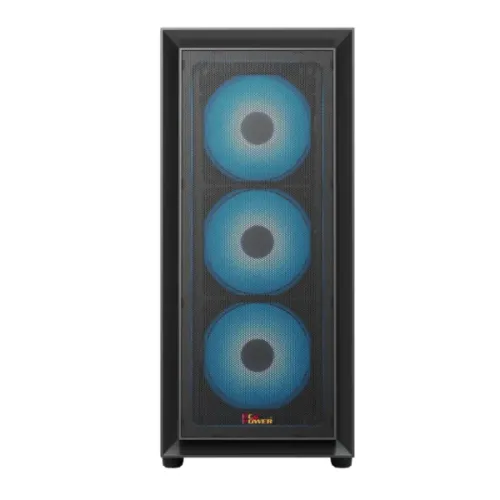 PC Power Crystal Mesh V3 BK ATX Desktop Gaming Casing — image 3 of 3