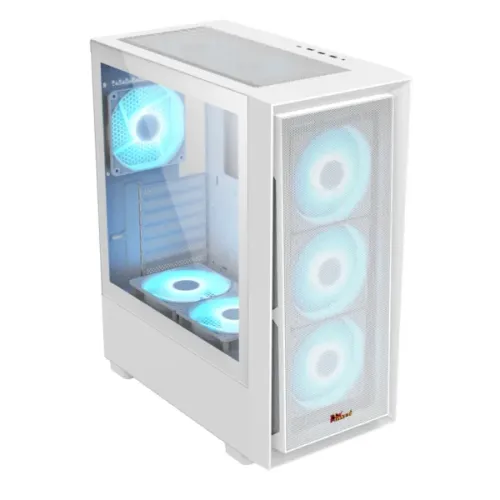 PC Power Crystal Mesh V3 WH ATX Desktop Gaming Casing — image 2 of 3