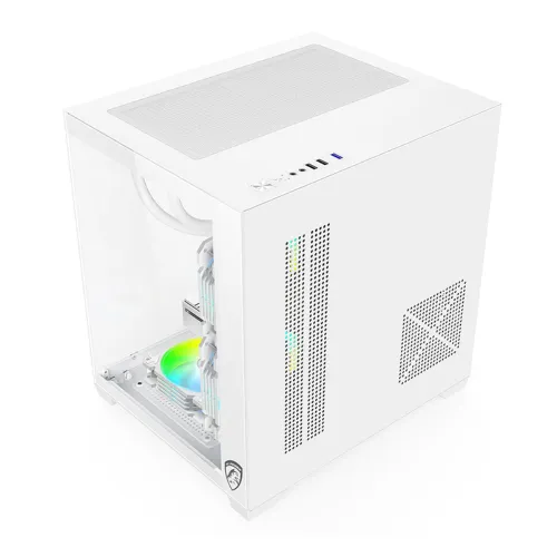 PC Power ICEBOX X2 WH mATX Mid Tower Gaming Casing — image 3 of 3