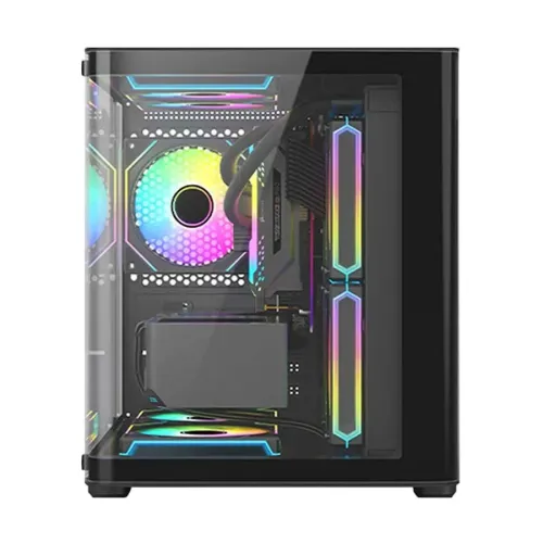 PC Power Icecube Edge Infinity BK mATX Mid Tower Gaming Casing — image 2 of 4