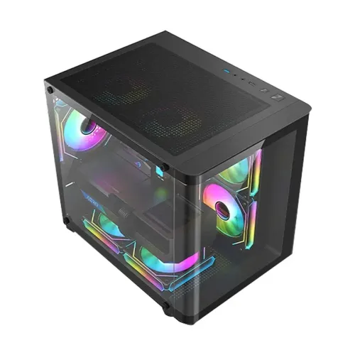 PC Power Icecube Edge Infinity BK mATX Mid Tower Gaming Casing — image 3 of 4