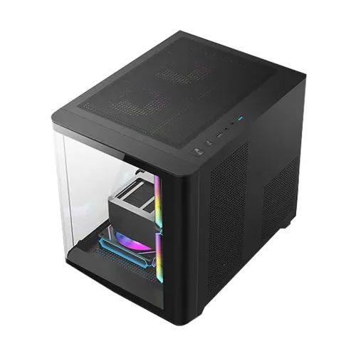 PC Power Icecube Edge Infinity BK mATX Mid Tower Gaming Casing — image 4 of 4