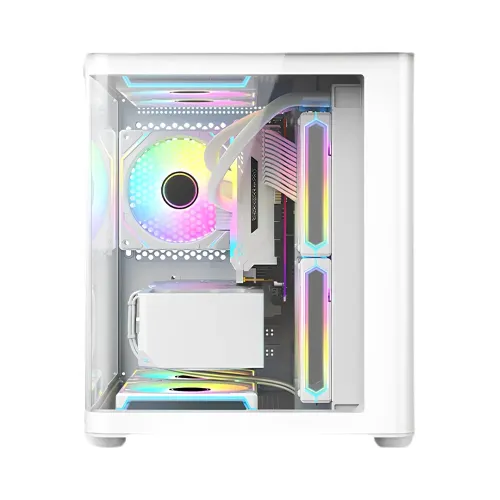 PC Power Icecube Edge Infinity WH mATX Mid Tower Gaming Casing — image 2 of 4
