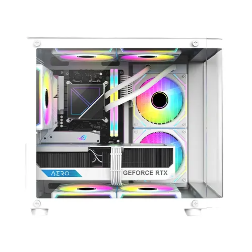 PC Power Icecube Edge Infinity WH mATX Mid Tower Gaming Casing — image 4 of 4
