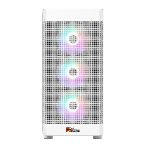 PC Power PG-H350 WH Icy Mesh ATX Mid Tower Gaming Casing — image 2 of 2