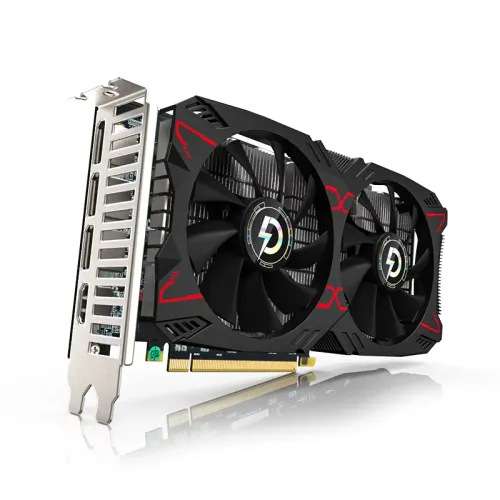 PELADN RX 5500 XT 8G GDDR6 Dual Fan Black Gaming Graphics Card — image 3 of 5