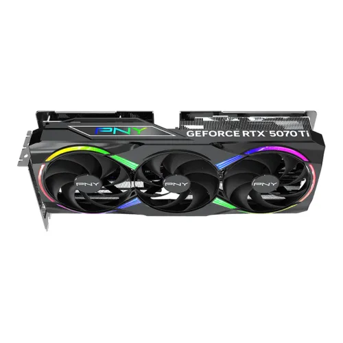 PNY GeForce RTX 5070 Ti EPIC-X RGB Triple Fan Plus 16GB GDDR7 Graphics Card — image 3 of 6