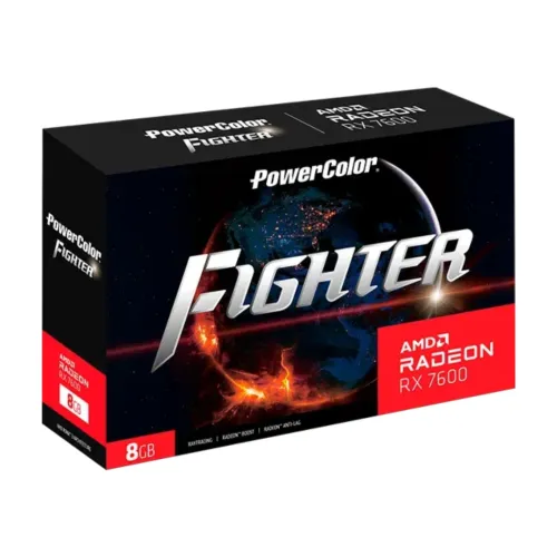 PowerColor Fighter AMD Radeon RX 7600 8GB GDDR6 Graphics Card — image 2 of 6