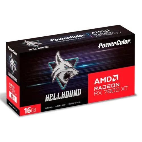 PowerColor Hellhound AMD Radeon RX 7800 XT 16GB GDDR6 Graphics Card — image 2 of 6