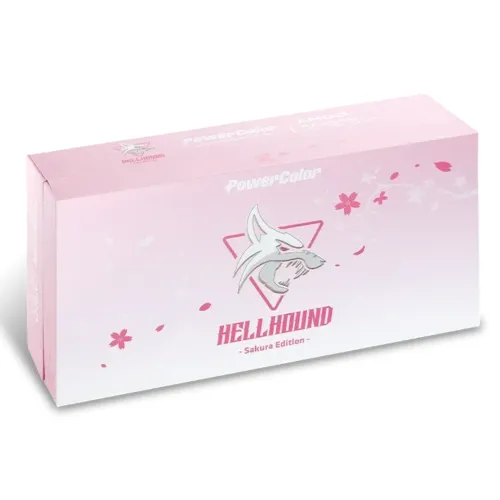 PowerColor Hellhound Sakura AMD Radeon RX 7800 XT 16GB GDDR6 Limited Edition Graphics Card — image 2 of 6