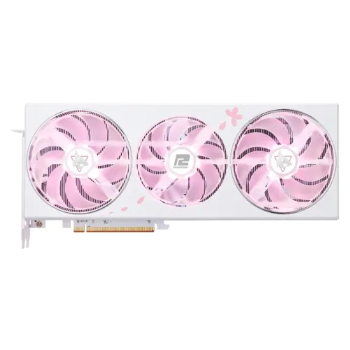 PowerColor Hellhound Sakura AMD Radeon RX 7800 XT 16GB GDDR6 Limited Edition Graphics Card — image 3 of 6