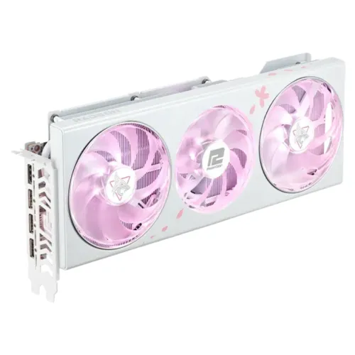 PowerColor Hellhound Sakura AMD Radeon RX 7800 XT 16GB GDDR6 Limited Edition Graphics Card — image 4 of 6