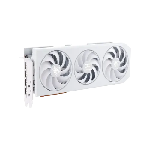 PowerColor Hellhound Spectral White AMD Radeon RX 9070 XT 16GB GDDR6 Graphics Card — image 3 of 5
