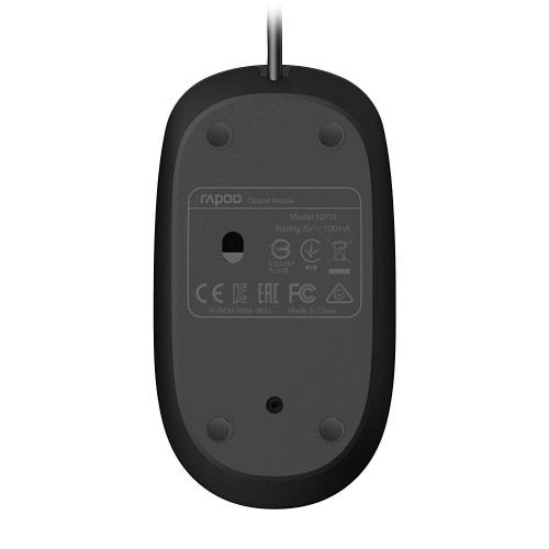 Rapoo N200 Wired Optical Mouse — image 3 of 3